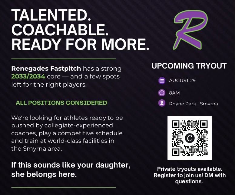 12U tryout — Saturday, August 29
